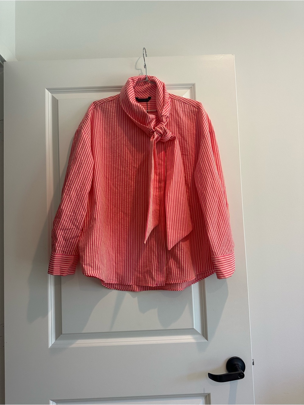 Zara Tied Striped Shirt
